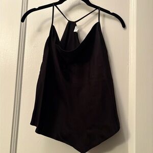 & Other Stories Halter Neck Scarf Style Top Black US Size 6